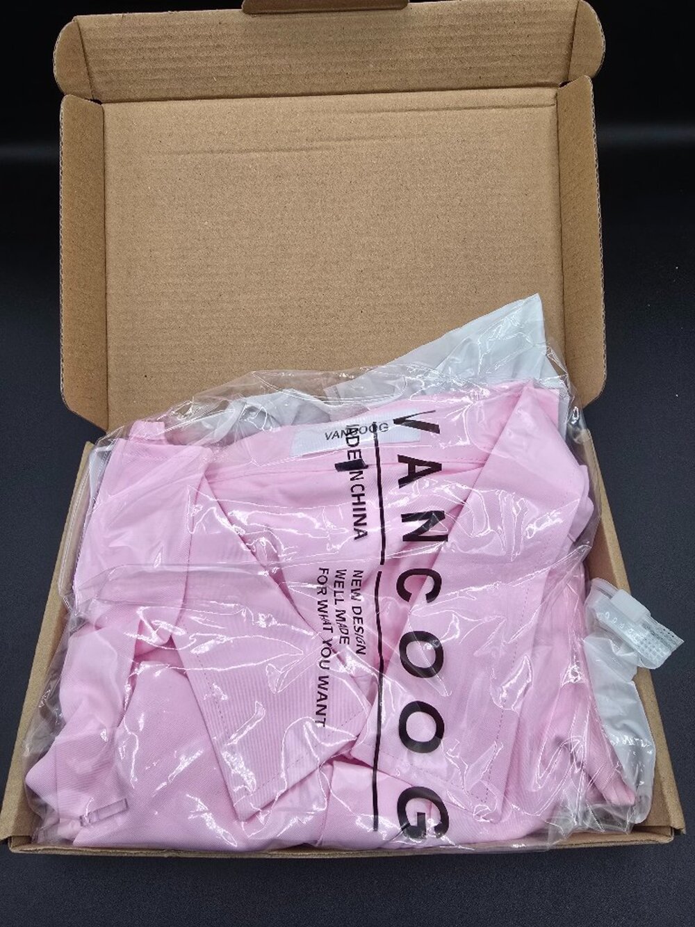 VANCOOG Men’s Pink Button Down Shirt – Size 2XL – NEW